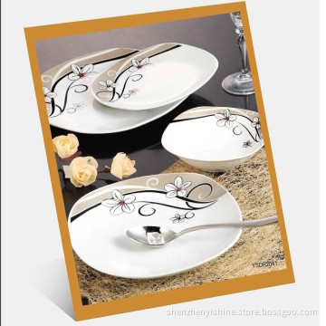 19PCS Porcelain Dinnerware Sets with Decals (YSDR2041)